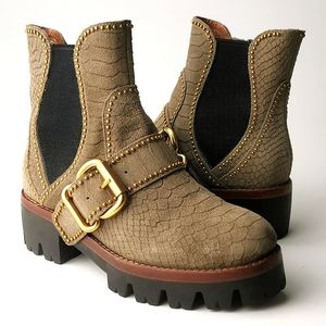 Jeffrey Campbell Platform Lug Sole Moto Boots size 5